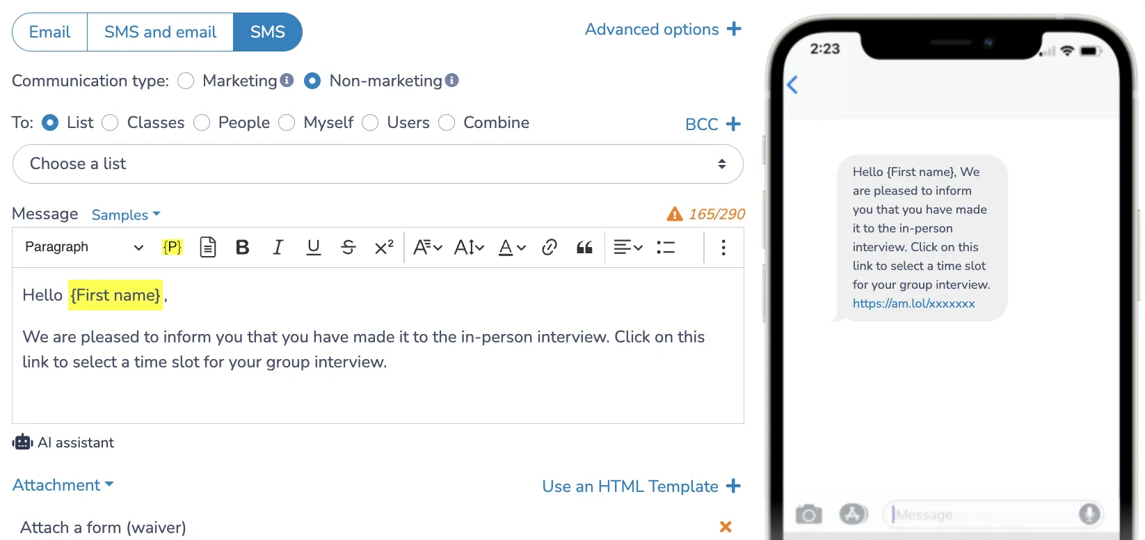 Engage Candidates with Personalized Communication