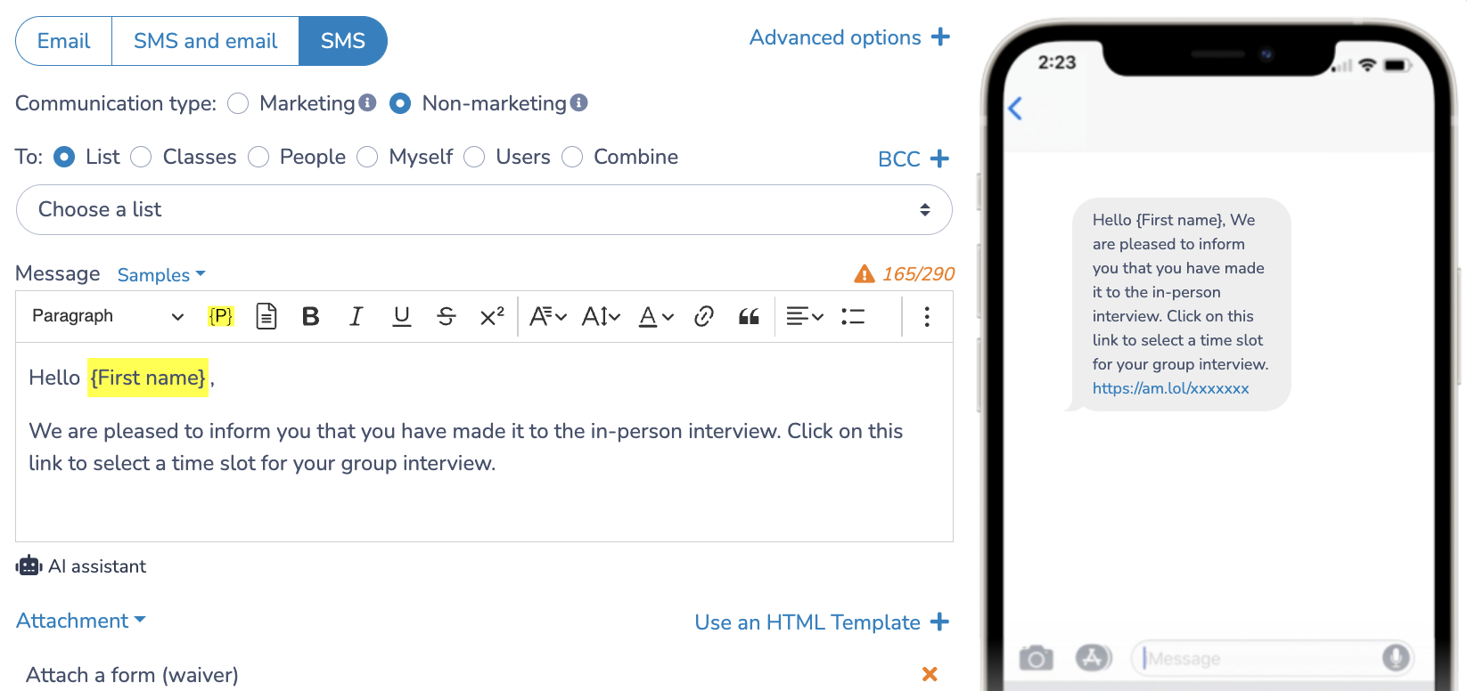 Engage Candidates with Personalized Communication