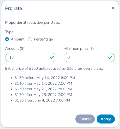 Discounts: promo codes, subsidies, coupons, custom payment forms and pro rata — illustration