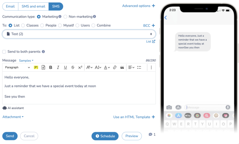 How to send bulk SMS to your employees