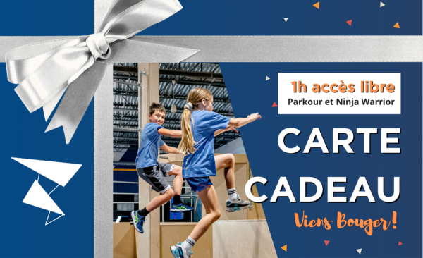 Carte Cadeau 1h Parkour et Ninja Warrior