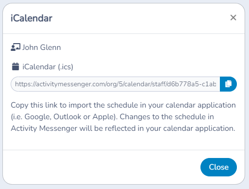 Staff calendar — illustration