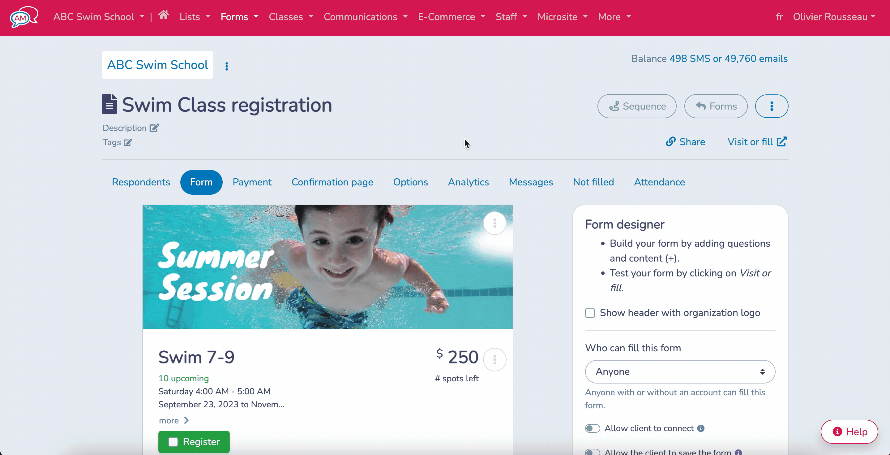 Canva integration for forms