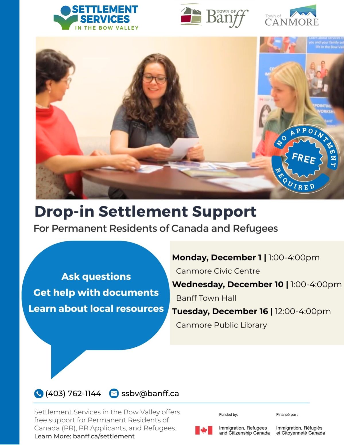 Drop-in Settlement Support