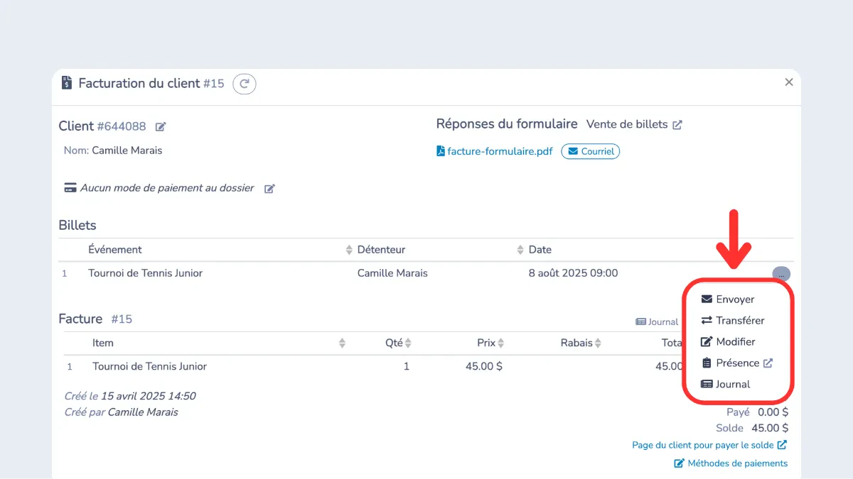 Billets-evenements-Activity-Messenger