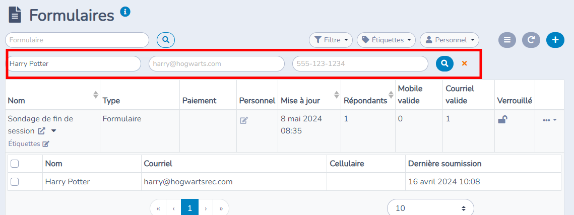 Gestion des formulaires — illustration