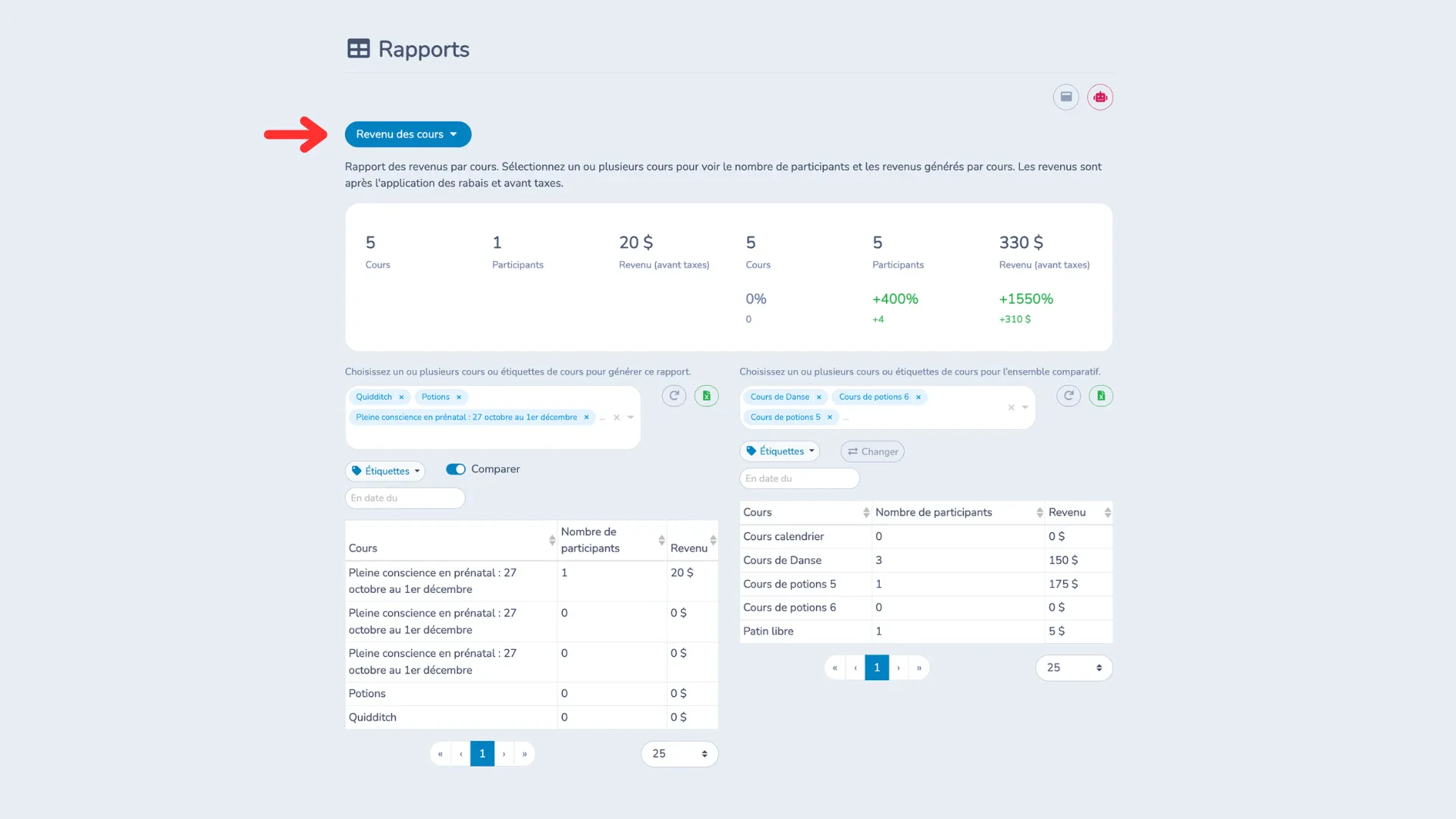 Rapport-revenus-des-cours-Activity-Messenger