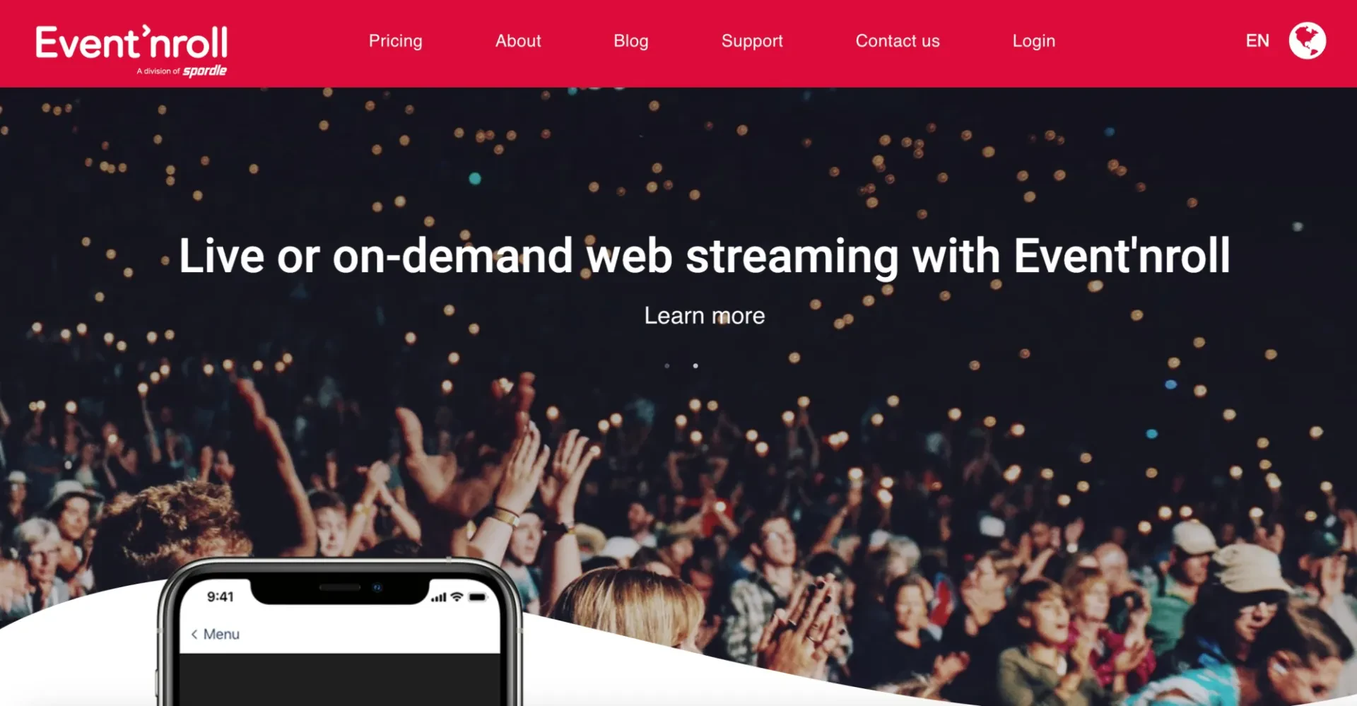Eventnroll Event Ticketing Software homepage