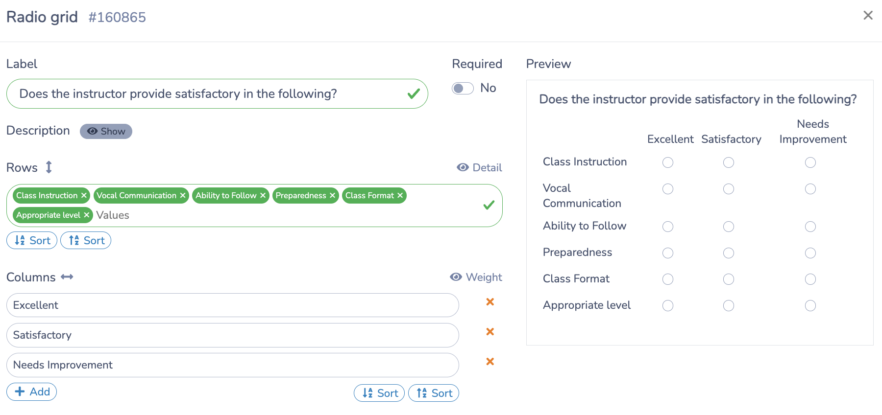 Add questions to your gymnastics club survey