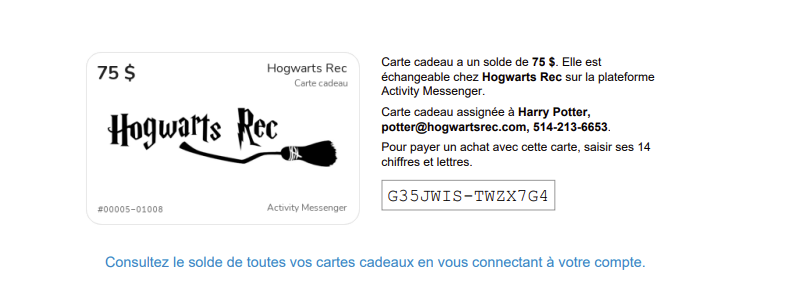 Cartes cadeaux — illustration