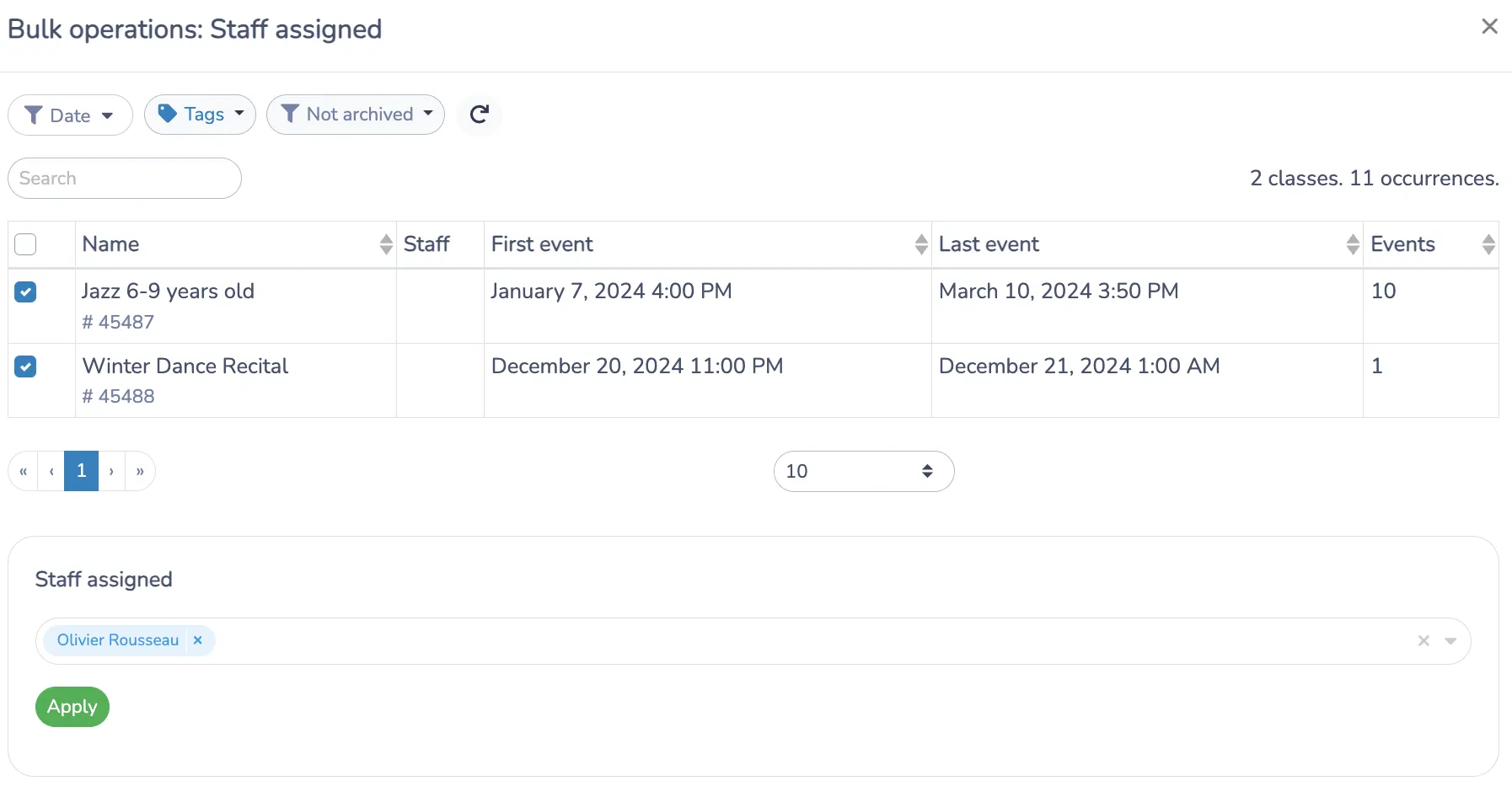 Give Staff Access to Attendance Lists