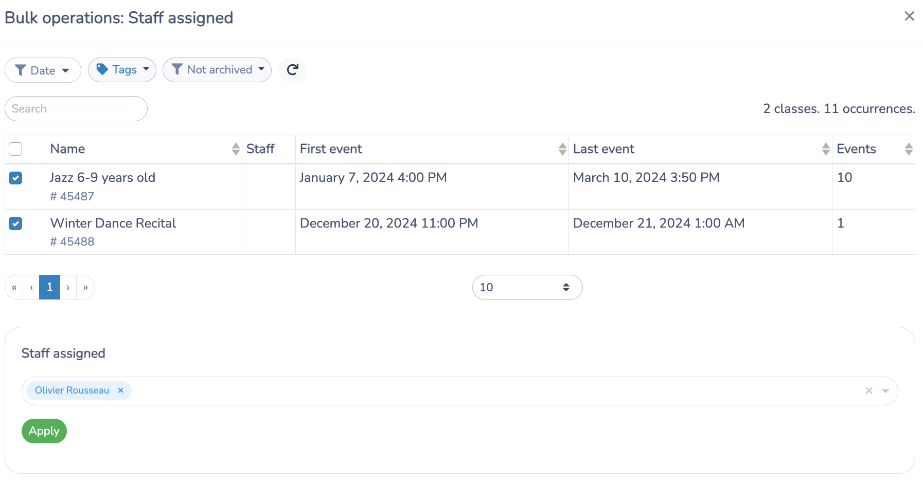 Give Staff Access to Attendance Lists