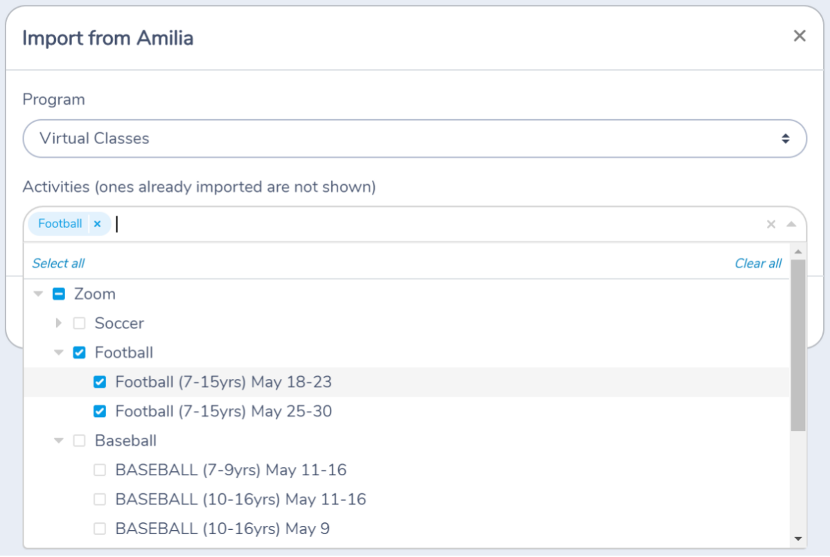 Running Zoom classes with Amilia — illustration