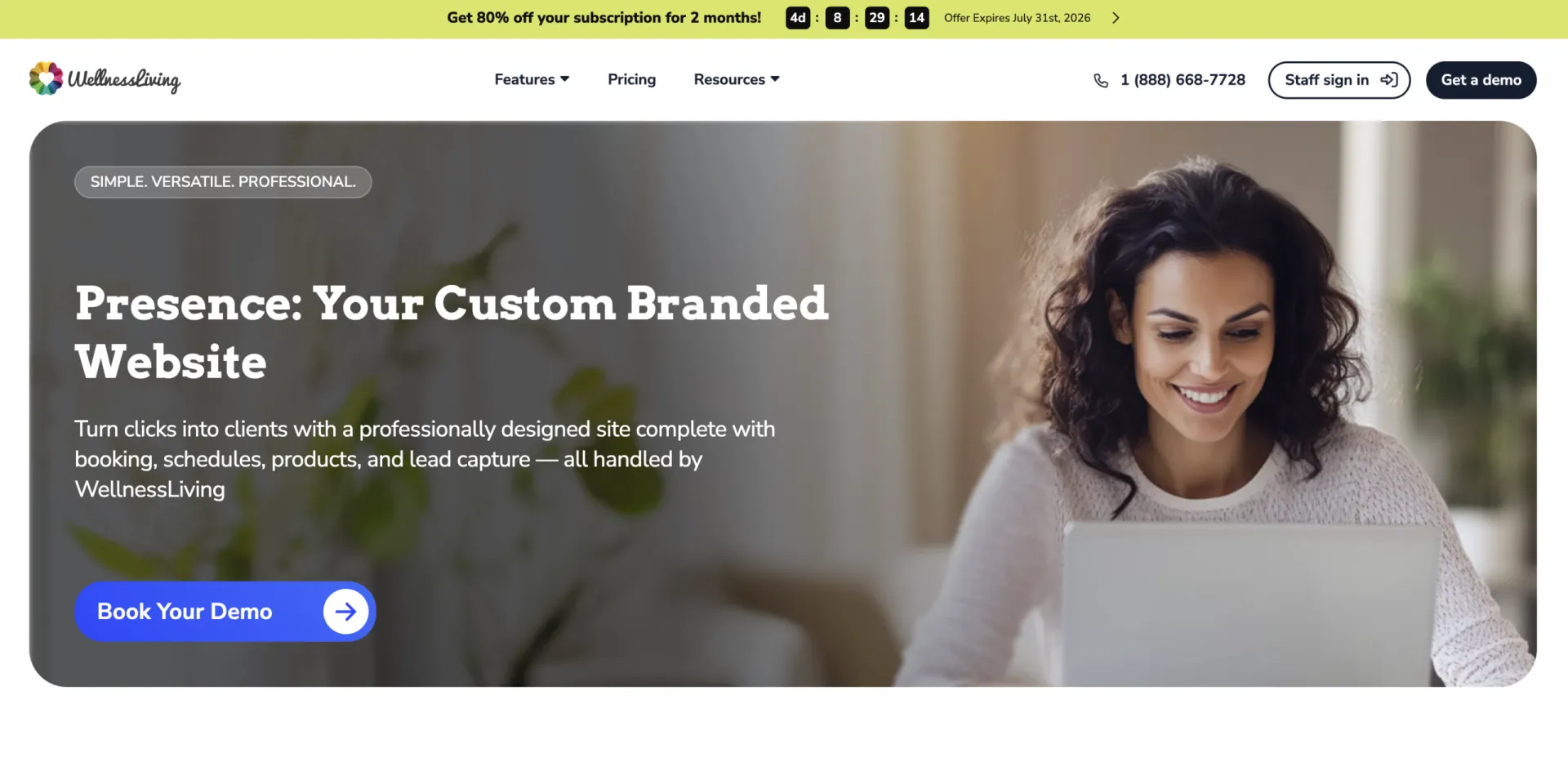 WellnessLiving Presence website builder: pros, cons, pricing, and more