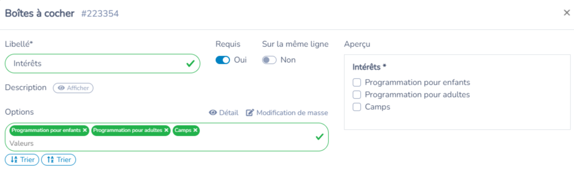 Création d'une liste d'abonnés — illustration