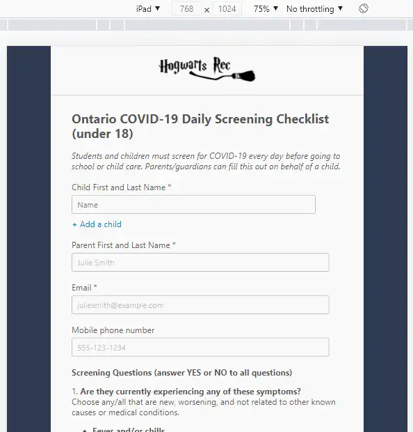 Building waivers to capture consent with electronic signatures — illustration