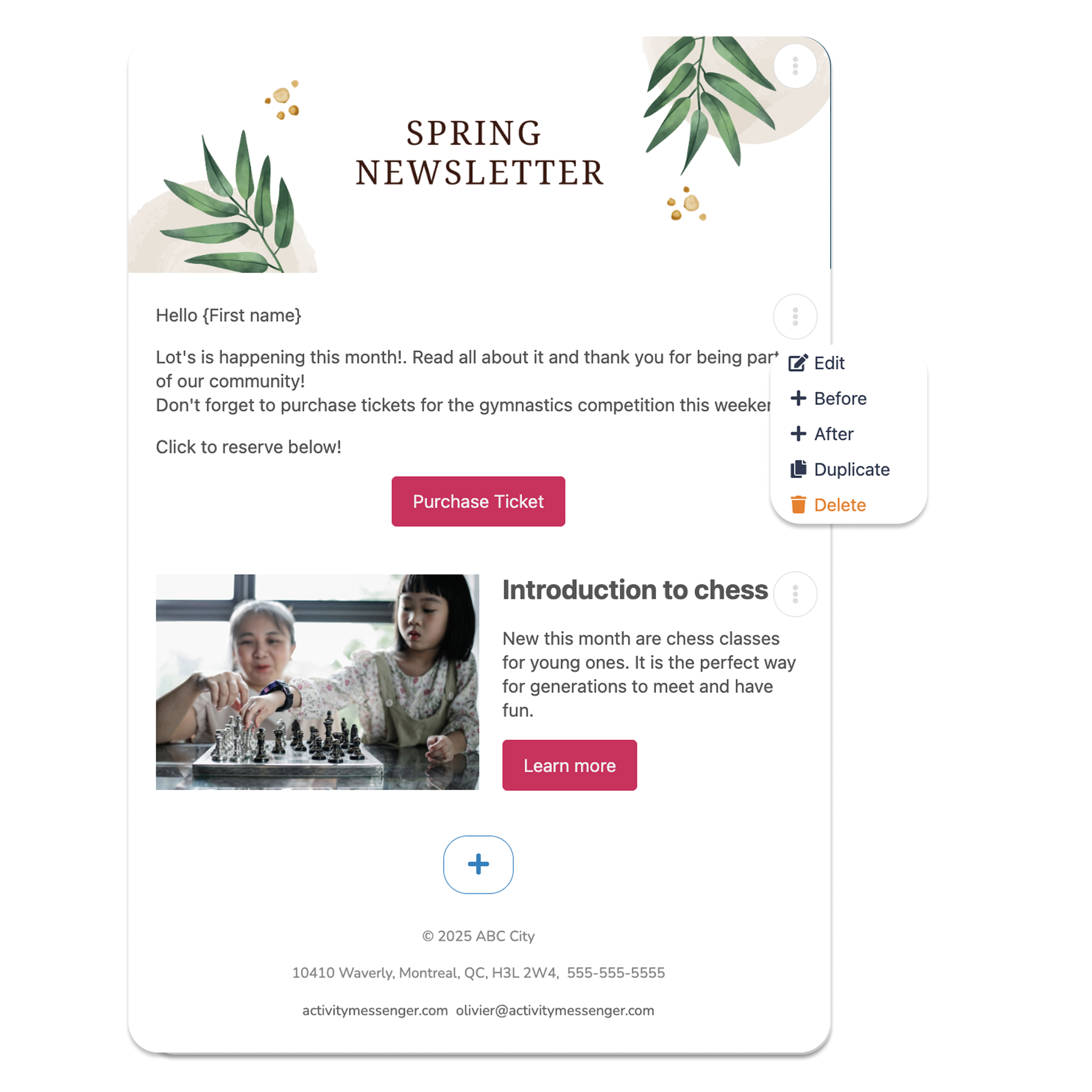 Newsletters to keep everyone in the loop