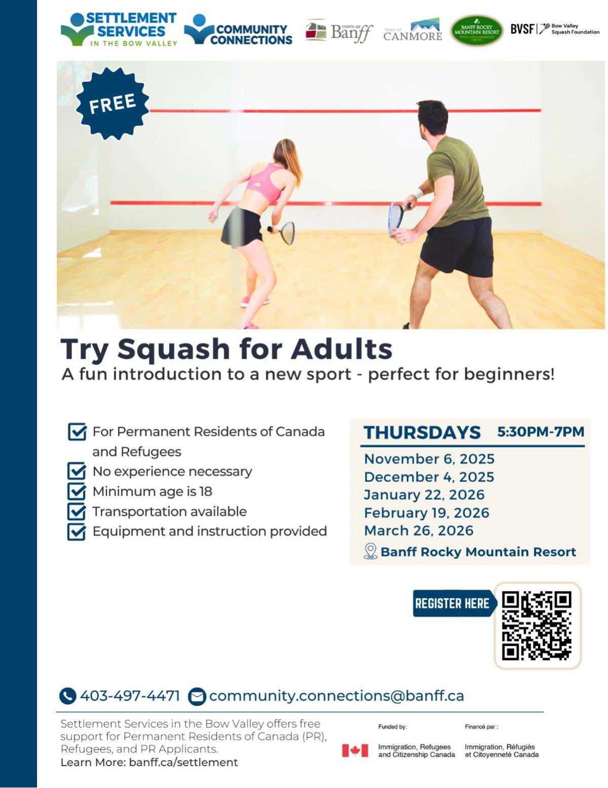 Try Squash for Adults