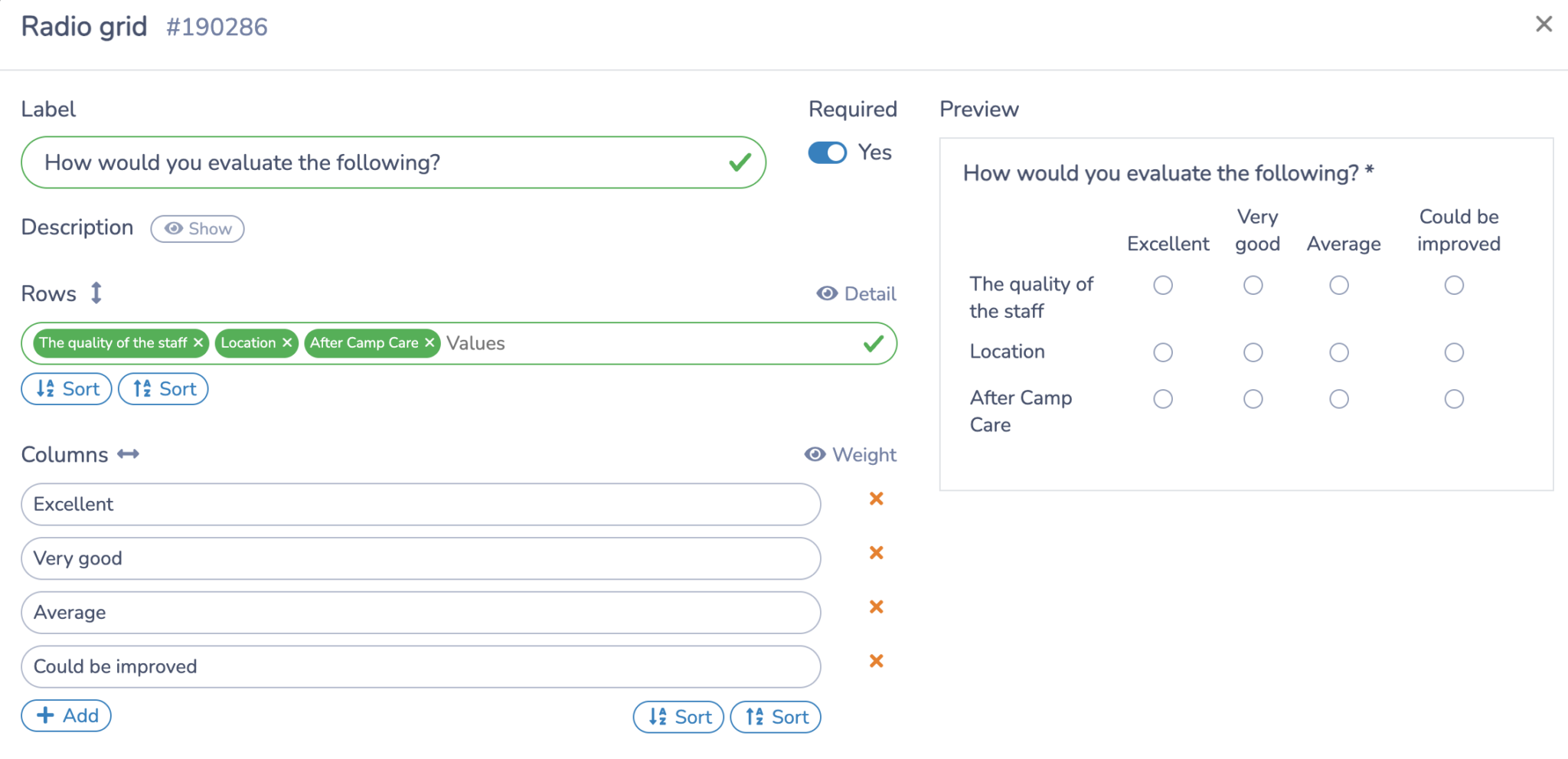 How to create questions for your summer camp survey form