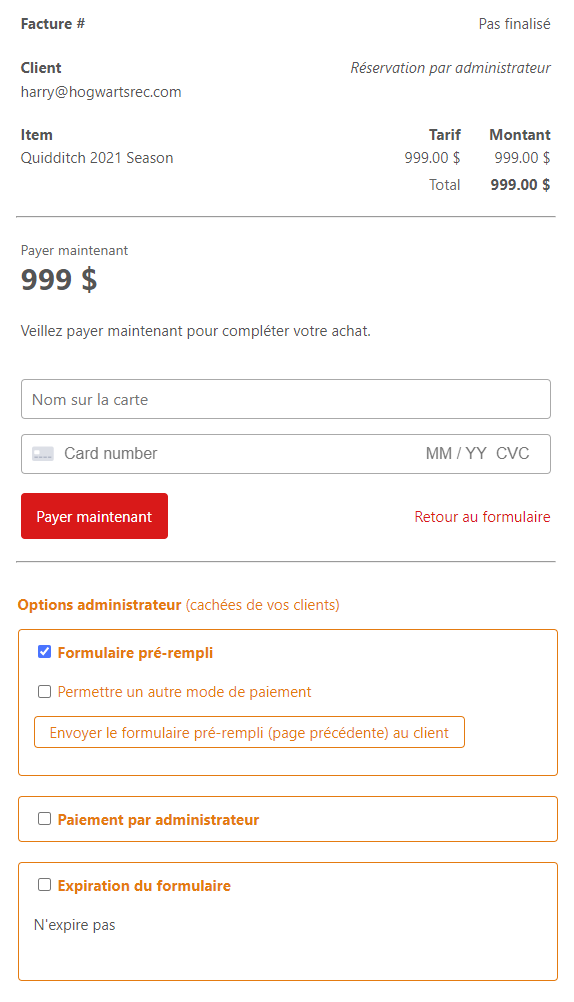 Pré-remplir un formulaire pour un client — illustration