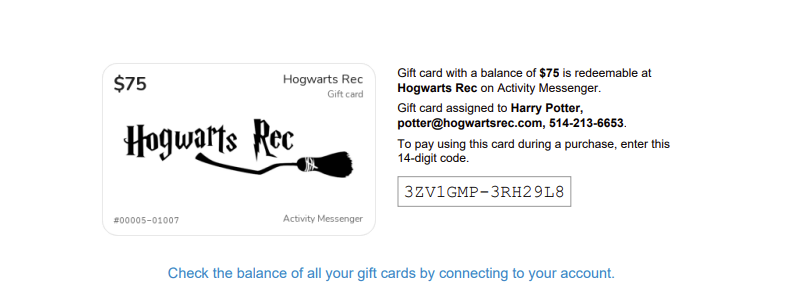Gift cards — illustration