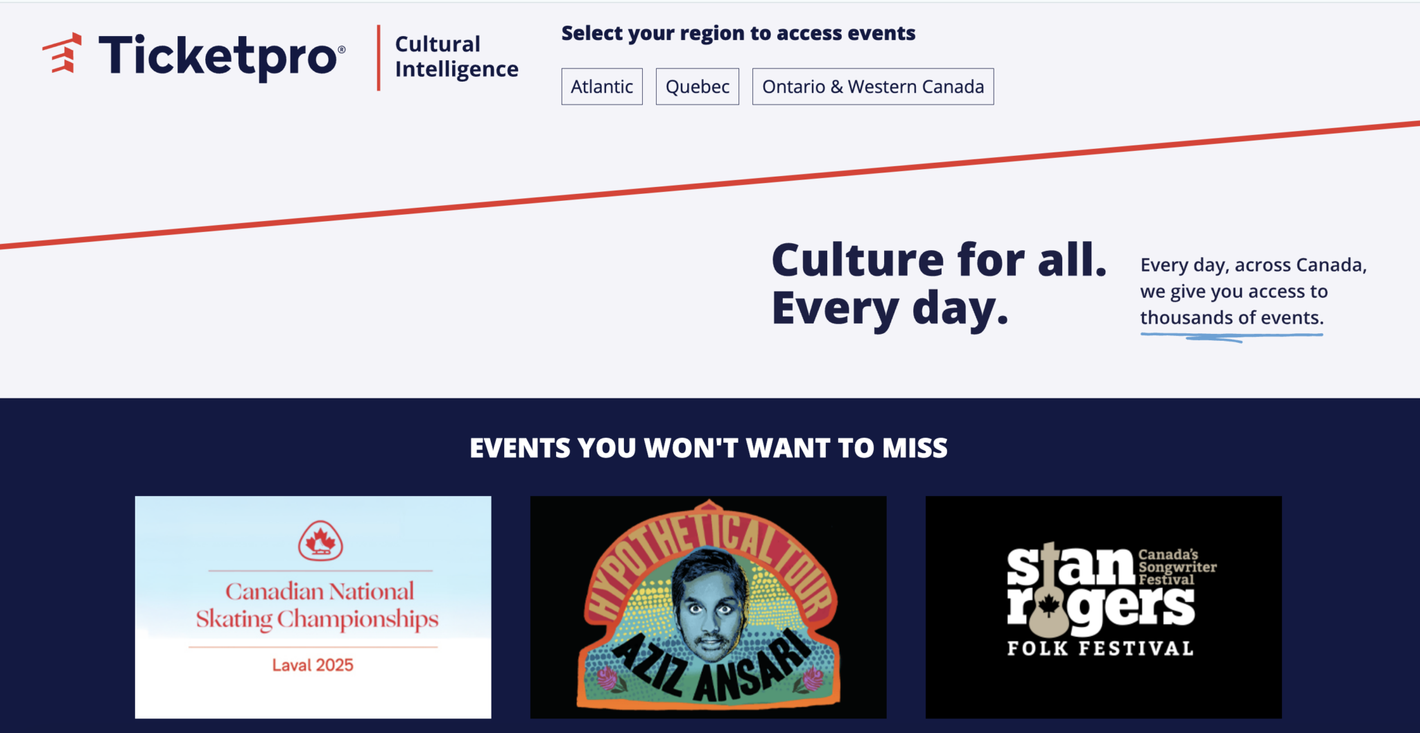 Ticketpro Event Ticketing Software homepage