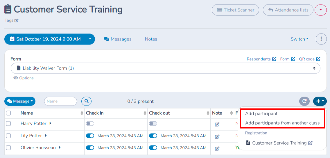 Attendance tracking — illustration