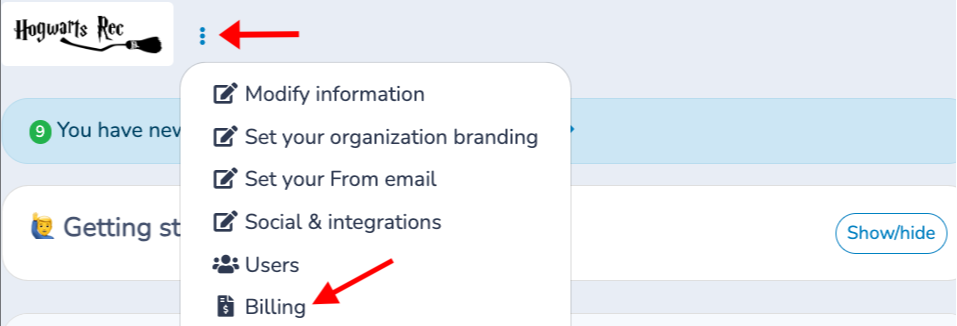 Activity Messenger Help | Billing | Activity Messenger