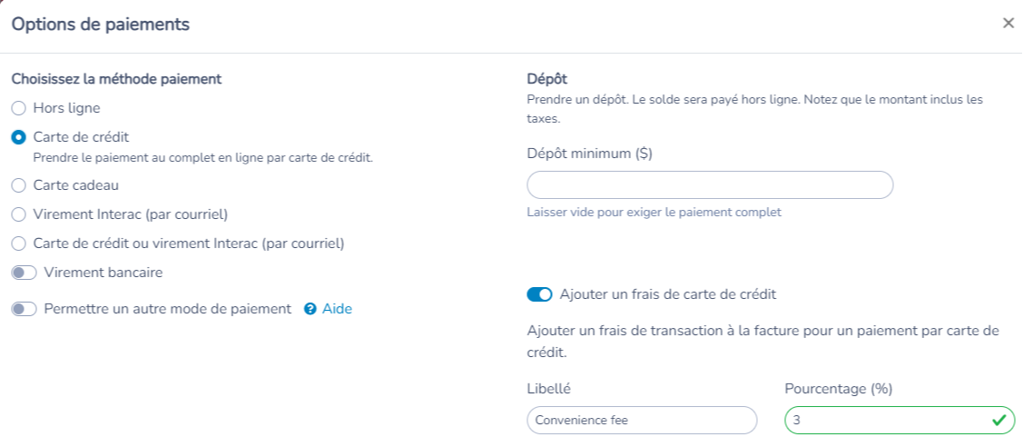 Formulaires de paiement — illustration