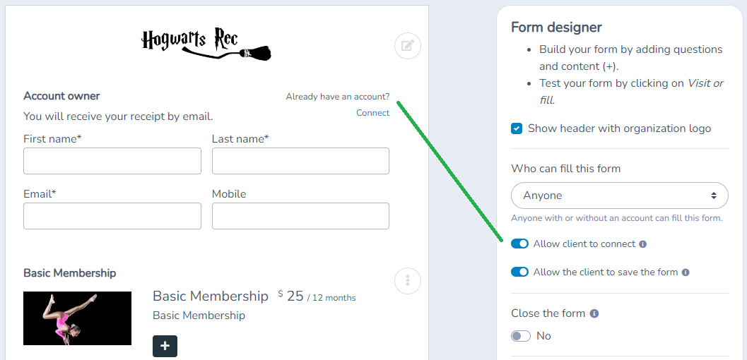 Form settings 7