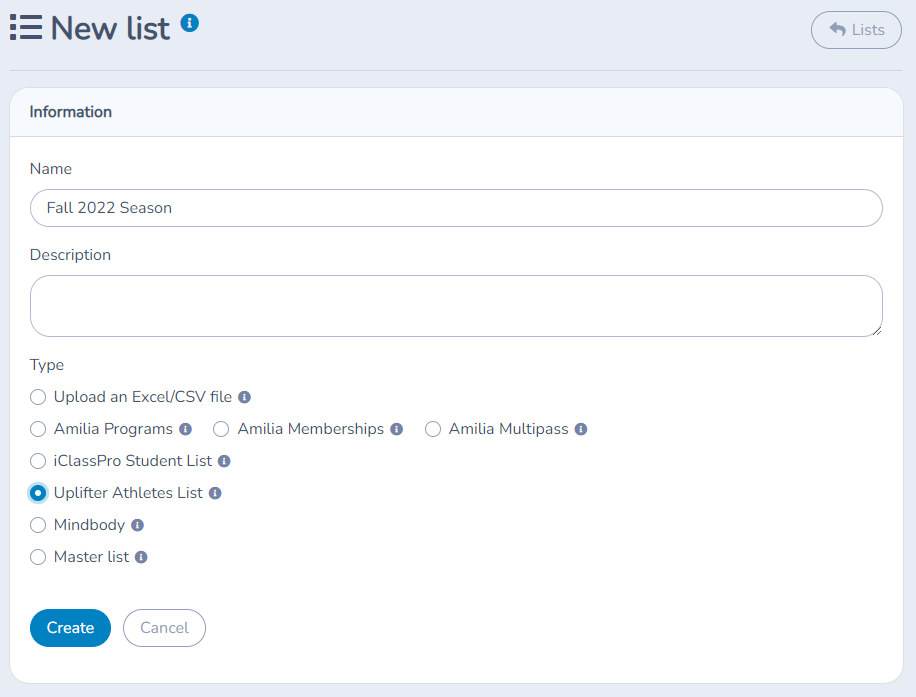 Building a list of athletes from Uplifter — illustration