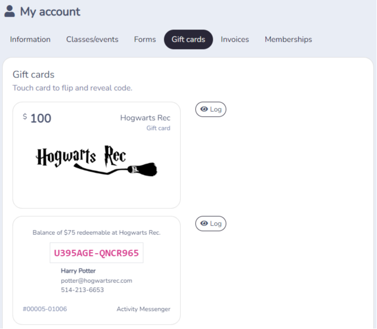Gift cards — illustration
