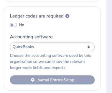 Select QuickBooks as the accounting software