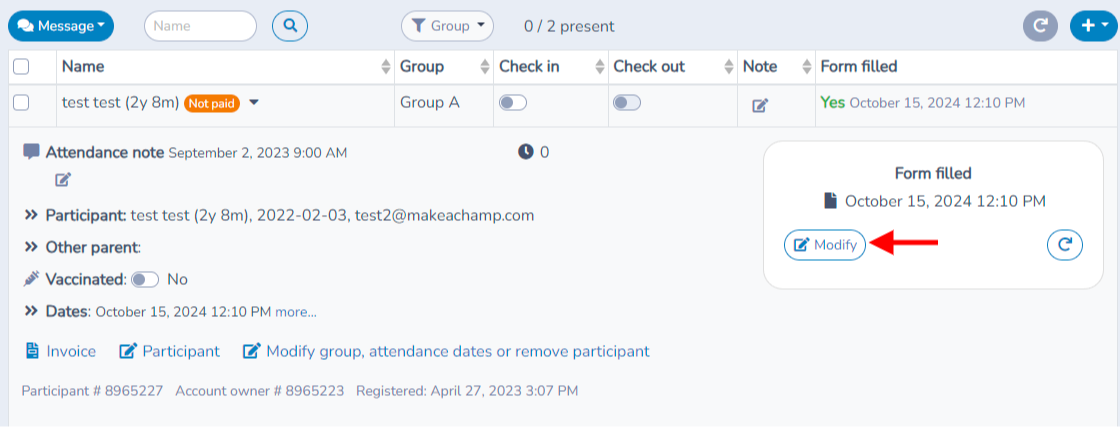 Evaluation forms — illustration