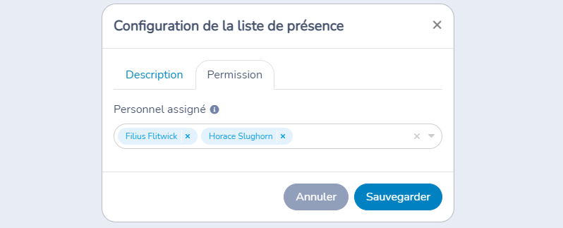 Prise de présence — illustration