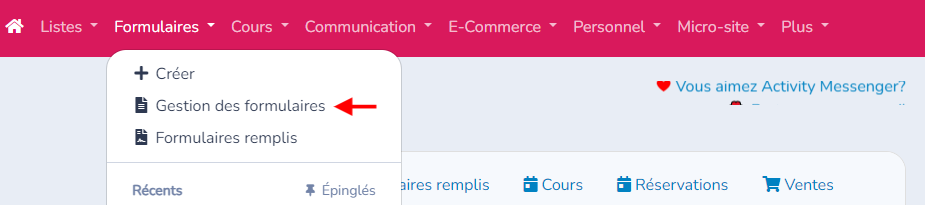 Gestion des formulaires — illustration
