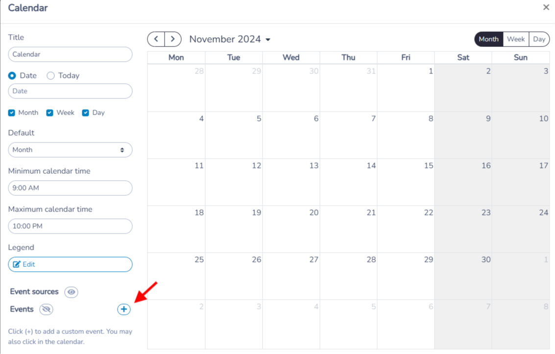 Event calendar — illustration