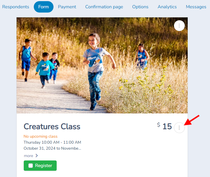 Multiple Classes configuration, step 1