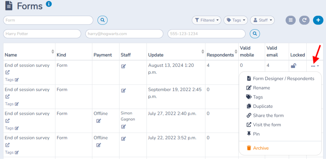 Form management — illustration