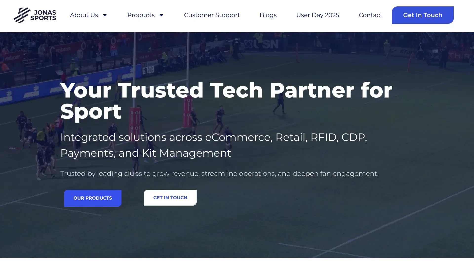 Alternatives to SportsEngine: Jonas Sports homepage
