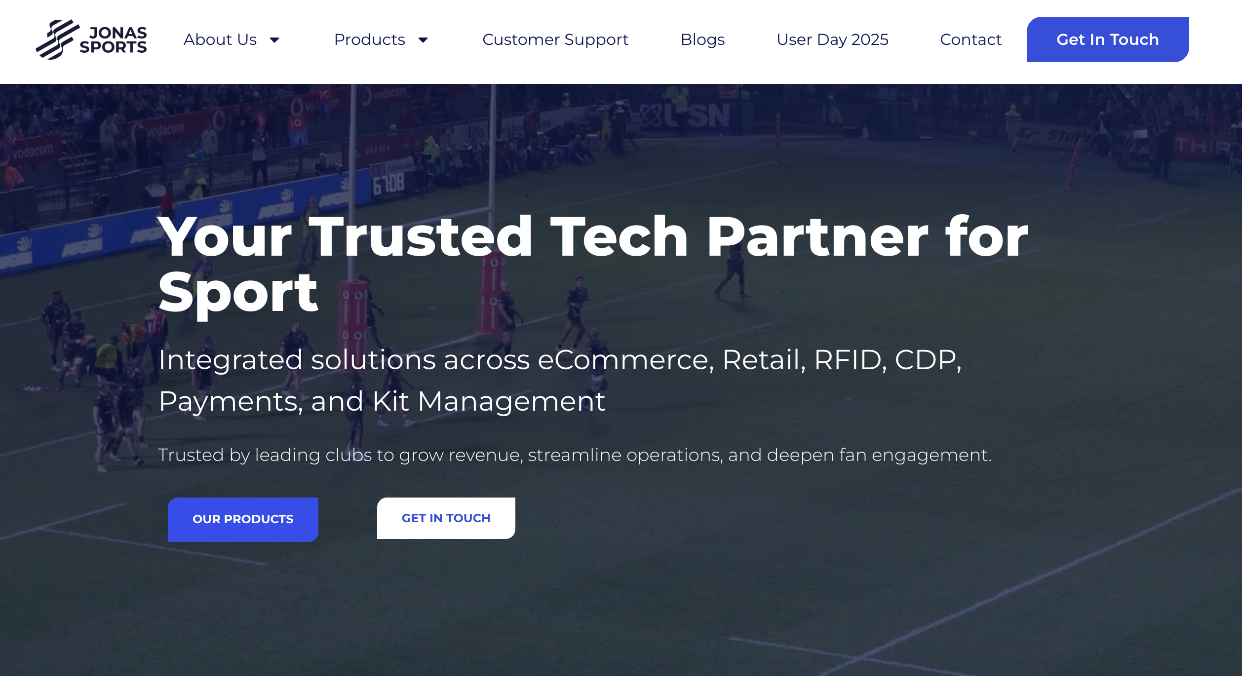 Alternatives to SportsEngine: Jonas Sports homepage
