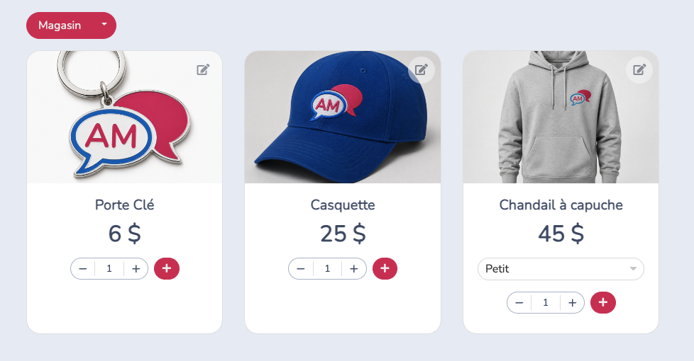Vendre des articles dans la grille d'articles visible par le client sur le microsite
