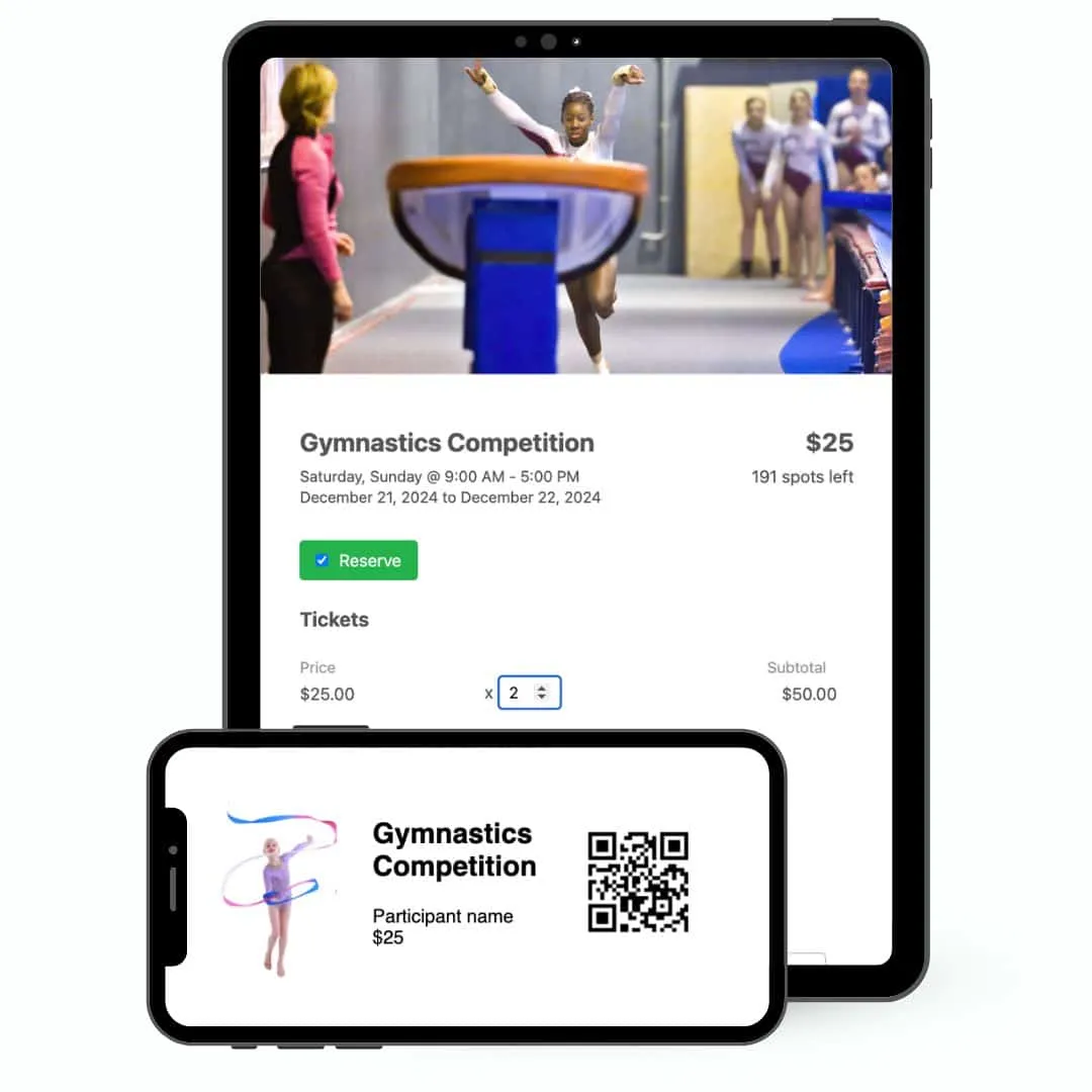 Event ticket sale for sports federations