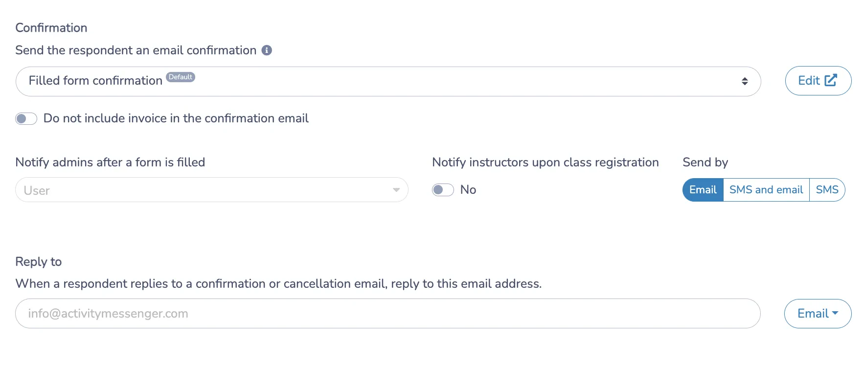 Get notification when someone applies