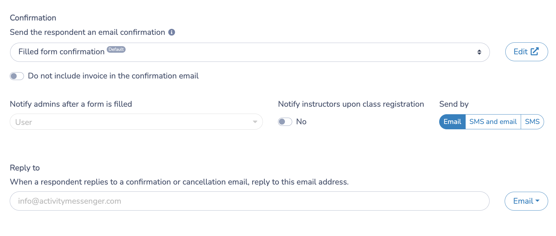 Get notification when someone applies