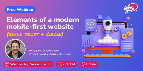 Webinar: Elements of a modern mobile-first website