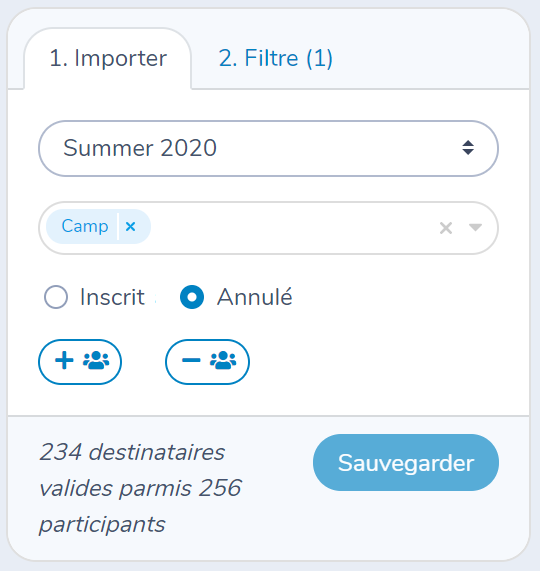 Création d'une liste à partir de participants d'Amilia — illustration