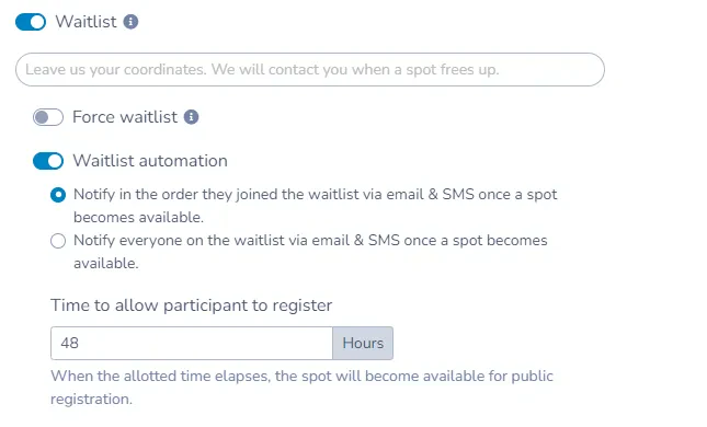 Waitlist Management for Camps