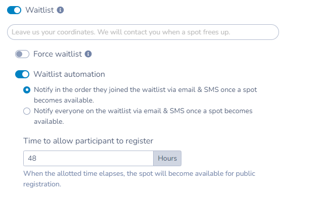 Waitlist Management for Camps