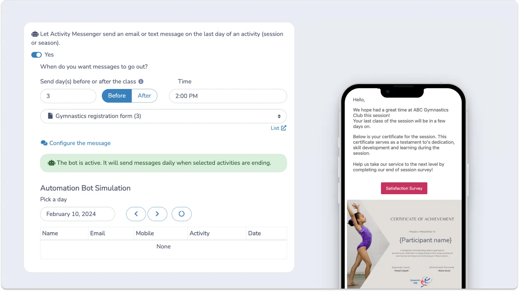 Automate survey collection